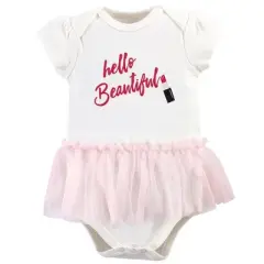 Little Treasure Baby Girl Cotton Bodysuits 5pk, Lipstick