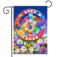 Briarwood Lane Summer Garden Flag 12x18 For Outdoor Peace and Love For Summer Garden Flag Flags For Outside