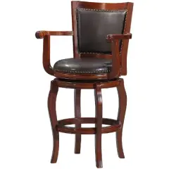 Jones Memory Swivel Barstool Cherry/Brown - Boraam
