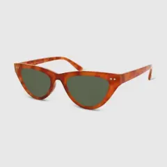 Women's Crystal Plastic Cateye Sunglasses - Wild Fable&trade; Light Brown