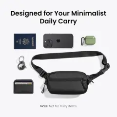 Sling Bag with RFID Blocking, Crossbody Bag Minimalist Chest Shoulder Pack for Men and Women