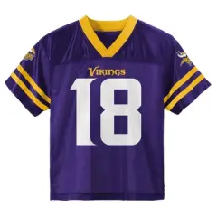 NFL Minnesota Vikings Toddler Boys' Short Sleeve Jefferson Jersey