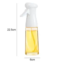 Edible Oil Spray Bottle - Leakproof Barbecue Oil Sprayer for Cooking & Grilling, White Oil Dispenser for Olive Oil, Vegetable Oil, and More