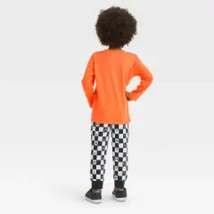 Toddler Boys' Halloween Pull-Over T-Shirt and Fleece Jogger Pants - Cat & Jack&trade;Orange