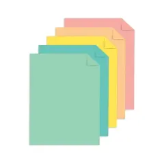 Astrobrights Punchy Pastels Colored Paper 24 lbs. 8.5" x 11" Assorted Colors 200 Sheets/Pack 91741