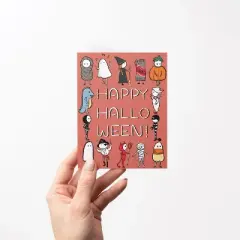 Fall/Halloween Greeting Card Pack Sets (3 ct) Halloween Parade by Ramus & Co