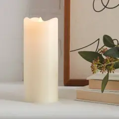 7" x 3" LED Flickering Flame Candle Cream - Threshold&trade;