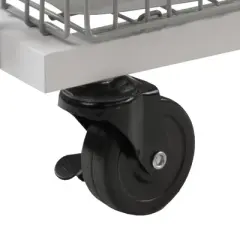 Cart System with wheels 2 Tier White - Atlantic