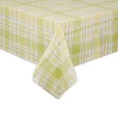 Design Imports  Lemon Bliss Plaid Tablecloth 52X52
