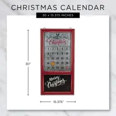 Design Imports Chalkboard And Galvanized Days Til Christmas Calendar