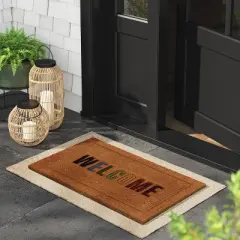 1'6"x2'6" 'Welcome' Coir Doormat Multi/Natural - Threshold&trade;