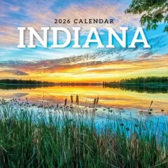 TF Publishing 13.5"x14.5" 2026 Indiana Wall Calendar