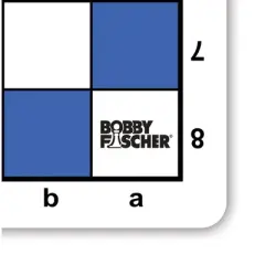 Bobby Fischer Tournament Roll Up Travel Chess Board - 20 inches - Mousepad Style