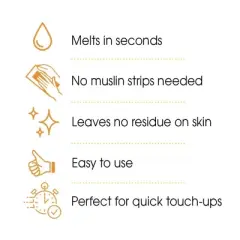 GiGi Microwave Tweezeless Wax - Sensitive - 1 oz (PACK OF 2)