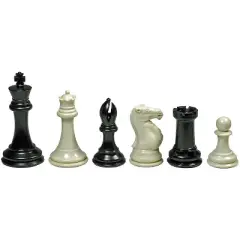 WE Games Complete Tournament Chess Set, Triple Weighted Chess Pieces with Green Roll-up Chess Board and Travel Canvas Bag