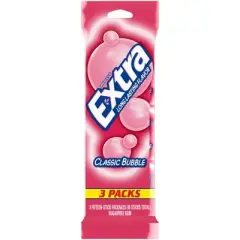 Extra Sugar-Free Classic Bubble Gum Multipack - 15ct/3pk