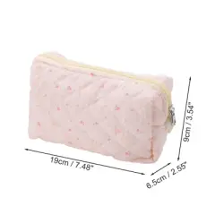 Unique Bargains Long-Eared Rabbit Makeup Bag Pink 1 Pc