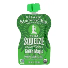 Mamma Chia Vitality Snack Squeeze Green Magic - Case of 16/3.5 oz
