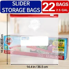 Slider Storage Bags, Zippered Fresh-keeping Bag, Heavy Duty Food Sorting Storage Bag, Food Preservation Sealed Bag