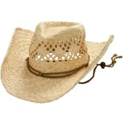 KingSize Men's Big & Tall STRAW COWBOY HAT