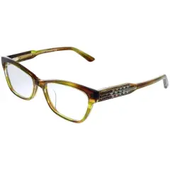 Swarovski  093 Womens Square Eyeglasses Light Tortoise 54mm