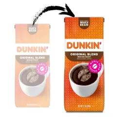 Dunkin' Original Blend Medium Roast Whole Bean Coffee