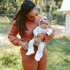 Goumikids Baby Faux Shearling Organic Cotton Boots