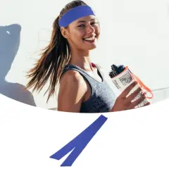 Unique Bargains Adjustable Soft Sweat Wicking Tennis Tie Headband Sweatband for Men Women 3 Pcs