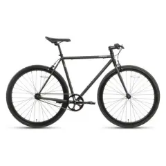 AVASTA BA9002WF-1 700C 54 In Single Speed Loop Fixed Gear Urban Commuter Fixie Bike with High-TEN Steel Frame for Adults 5' 6" to 5' 11", Matte Black