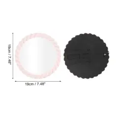 Unique Bargains Twisted Round Shape Desktop Cosmetic Mirror 1 Pc