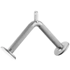 Philosophy Gym Cable LAT Pulldown Attachment 4 Piece Set Includes: Tricep Rope, Double D, Straight Bar, V Bar