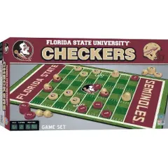 MasterPieces Officially licensed NCAA Florida State Seminoles Checkers Board Game for Families and Kids ages 6 and Up
