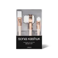 Sonia Kashuk&trade; Skincare Collection Brush Set - laser logo - 3pc