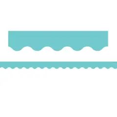 Teacher Created Resources&reg; Light Turquoise Scalloped Border Trim, 35 Feet Per Pack, 6 Packs