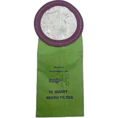 ProTeam Mega Vac, Coach & SuperCoach 10 Qt Backpacks Micro Filtration Vacuum Bags 20 Bags