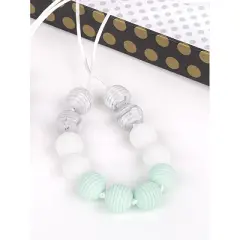 The Pencil Grip Silicone Ripple Bead Teething Necklace