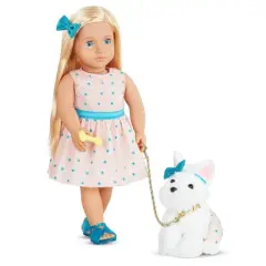 Our Generation Cadence & Cookie 18" Matching Doll & Pet Set
