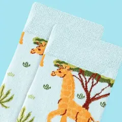 Safari Giraffe Socks  (Women's Sizes, Adult Medium) from the Sock Panda