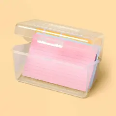 Small 5x7 Pencil Box/Photo/Craft/Travel Clear Storage Case 2pk - up&up&trade;
