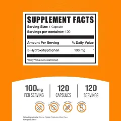 BulkSupplements 5-HTP (5-Hydroxytryptophan) Capsules