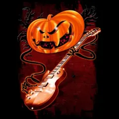 Women's Design By Humans Pumpkin Rocker By cashfish Racerback Tank Top