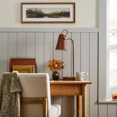 20" Metal Task Lamp with USB Port Terracotta Brown (Includes LED Light Bulb) - Hearth & Hand&trade; with Magnolia