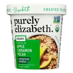 Purely Elizabeth Organic Apple Cinnamon Pecan Superfood Oatmeal - Case of 12/2 oz