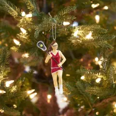 Gallerie II Lacrosse Girl Player Ornament