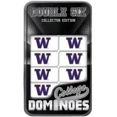 MasterPieces Officially Licensed NCAA Washington Huskies 28 Piece Dominoes Game for Adults