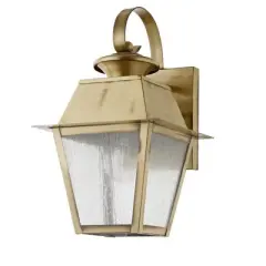 Livex Lighting Mansfield 1 - Light Wall Light in  Antique Brass