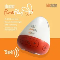 Baby Shusher Firefly Portable Sound Machine & Night Light