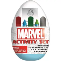 Marvel Activity Egg Craft Kit | Coloring Pages | Stickers | Markers | Crayons