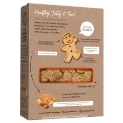 Buddy Biscuits Grain-Free Oven baked Treats with Peanut Butter Dry Dog Treats - 14oz