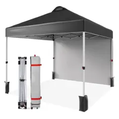 10x10 Pop-up Canopy，Patio Tent，Patented One Push Tent for Outdoor Events Commercial Instant Canopies，Canopy Wind Tunnel Design，with Wheeled Bag